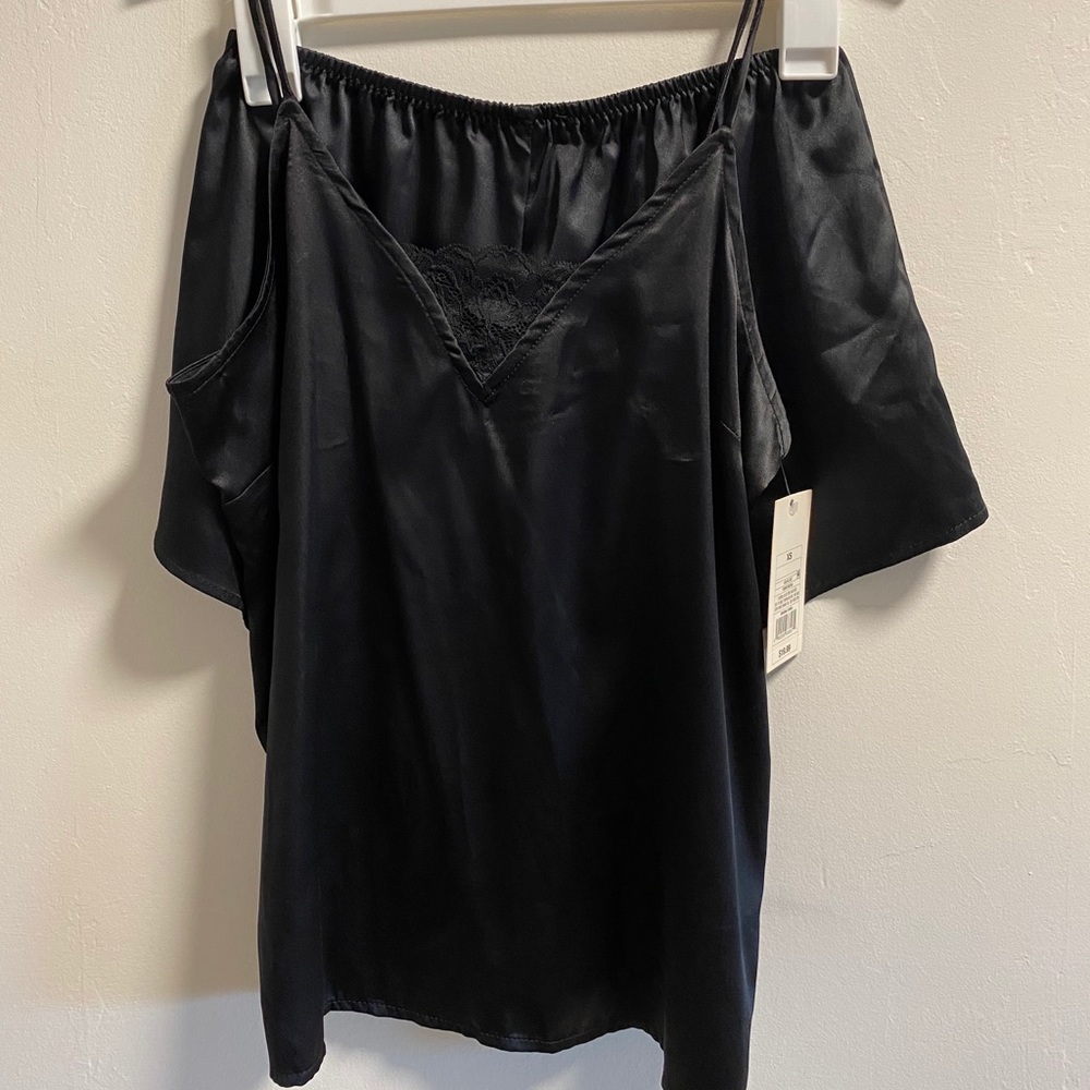 Two piece black pajama set